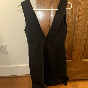 Nasty Gal Black V-Neck Dress